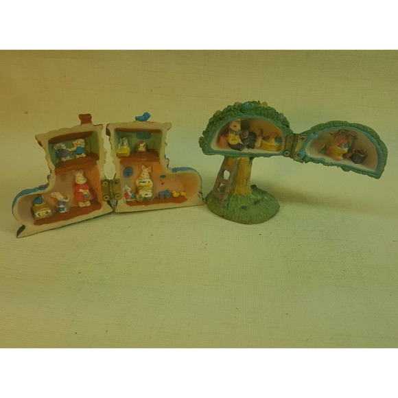 Shoe and Tree Easter figures hidden homes KE269 - Picture 5 of 9